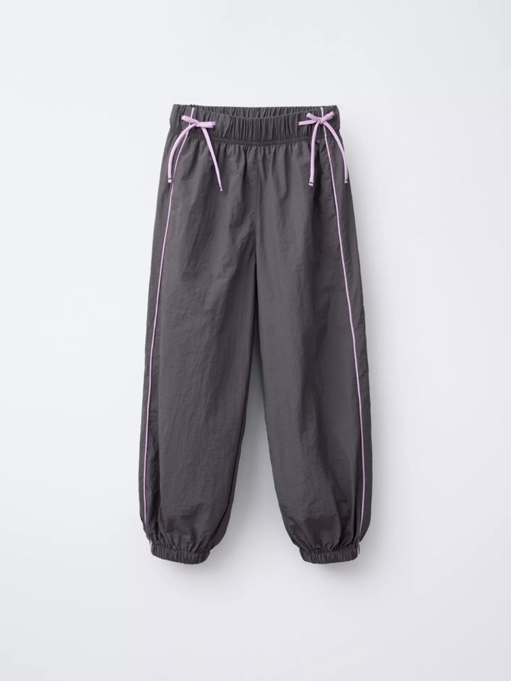 Zara Dark Gray Sweatpants with Light Pink Piping